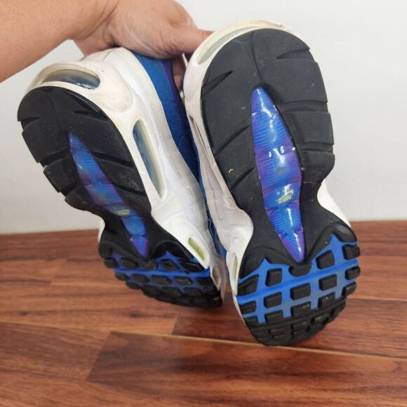 Nike DD9600 100 Men Air Max 95 Kaomoji White Blue Gray Purple Running Shoes 10.5